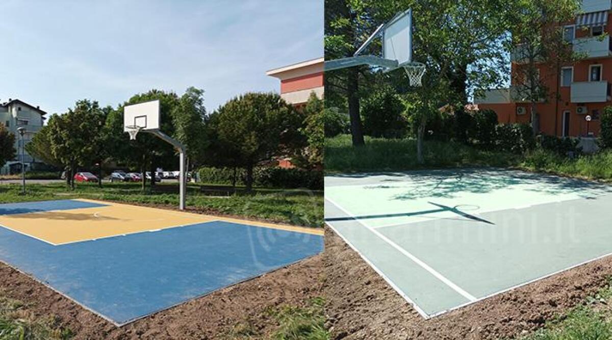 Consegnati i due nuovi campi da basket di Viserba e Corpol&ograve;&nbsp; - 