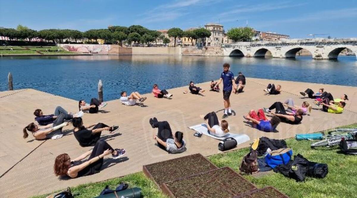 Rimini, allenamenti all'aperto tra Ponte di Tiberio e Parco Marecchia con Fluxo - 