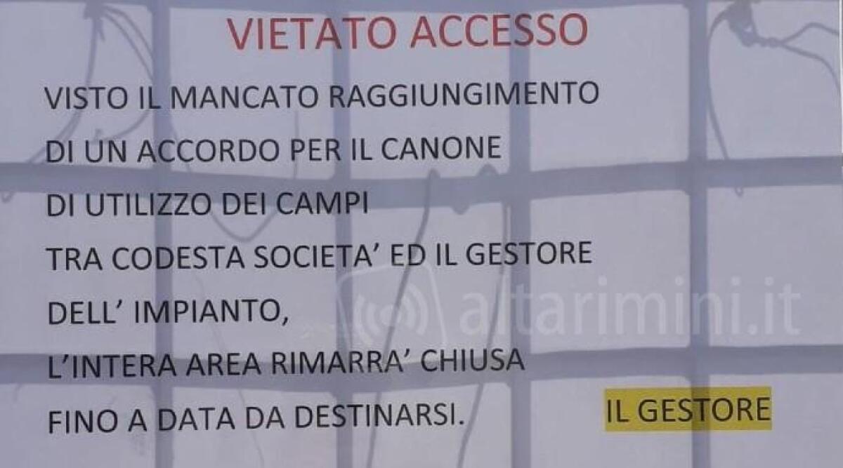 Stadio del baseball vietato ai giovani dello Junior Rimini: "pagate 10.000 euro di canone entro 5 giorni" -