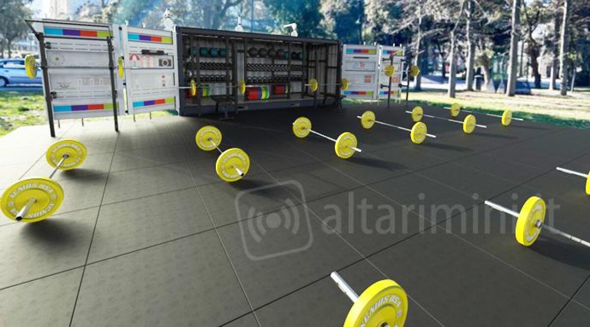 Container trasporto merci diventa una nuova palestra a cielo aperto per Marina Centro -