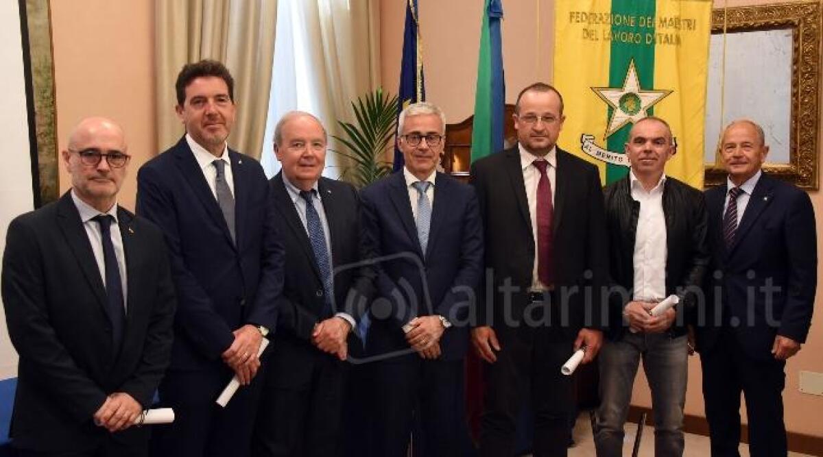 La Provincia di Rimini ha quattro nuovi Maestri del Lavoro - 
