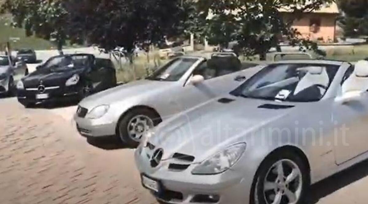 Raduno Mercedes Slk e Slc a Rimini e San Leo -