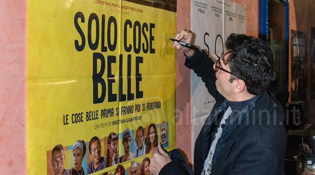 Montegridolfo, parte da Trebbio il cinema de 'La vela illmuniata' - 