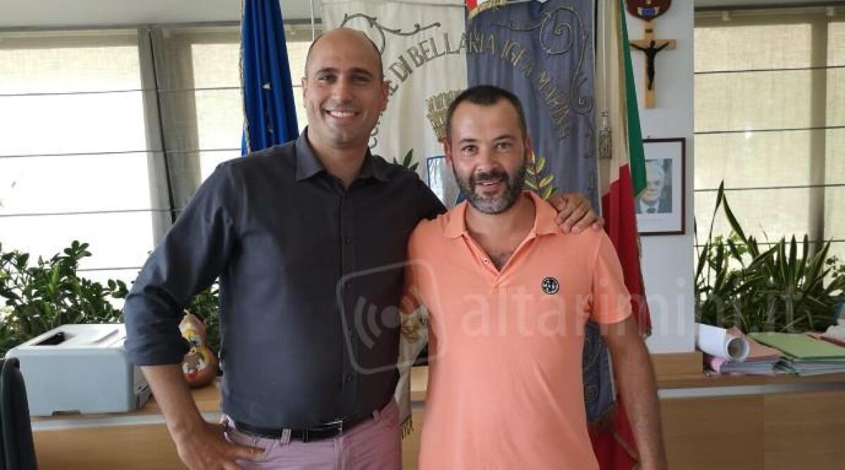 Bellaria, scambio di saluti informali tra il primo cittadino Giorgetti e il vice sindaco di Cicognola -