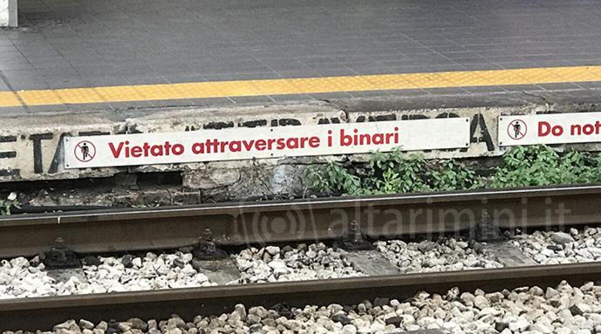 Morto l'uomo investito dal treno a Cesenatico - Foto di repertorio