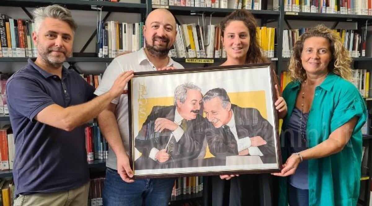 Una stampa per ricordare Falcone e Borsellino, donata alla Biblioteca di Santarcangelo - 
