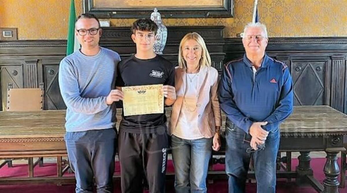 Cattolica, il comune incontra il giovane pattinatore Simone Salucci neo convocato in Nazionale -