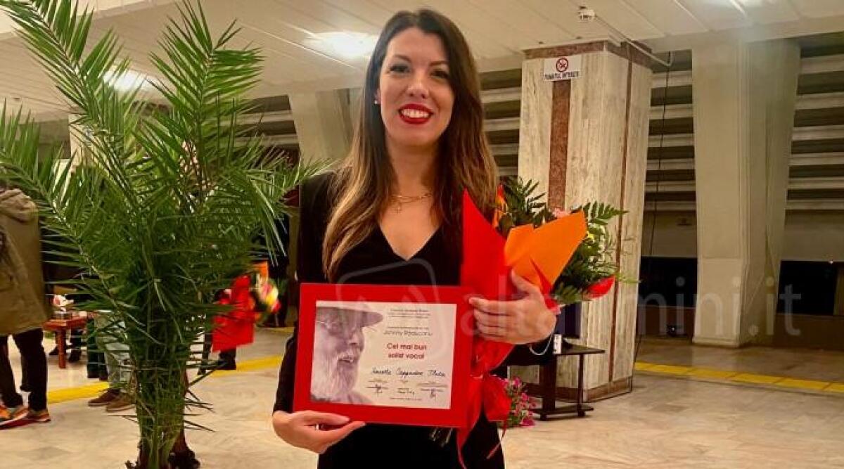 La riminese Rossella Cappadone premiata come migliore vocalist in Romania -