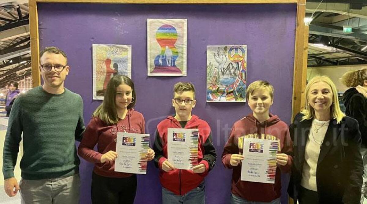 Un poster per la pace, ecco gli studenti premiati dal Lions Club Cattolica -