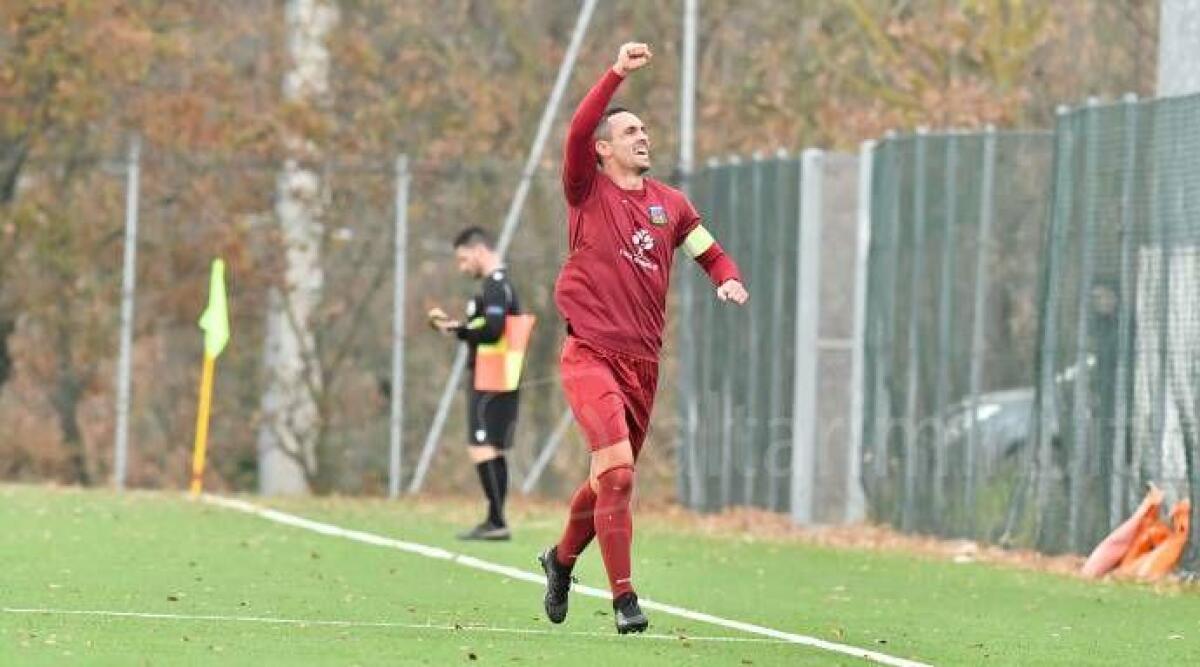 Calcio RSM, pazza rimonta della Libertas. Poker per Tre Penne e Domagnano - Olcese esulta (Foto FSGC)