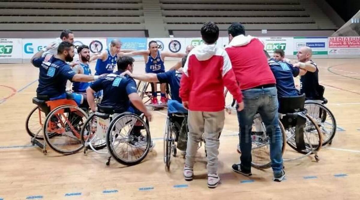 Basket in carrozzina, NTS Riviera Rimini sul velluto a Seregno (20-63) - 