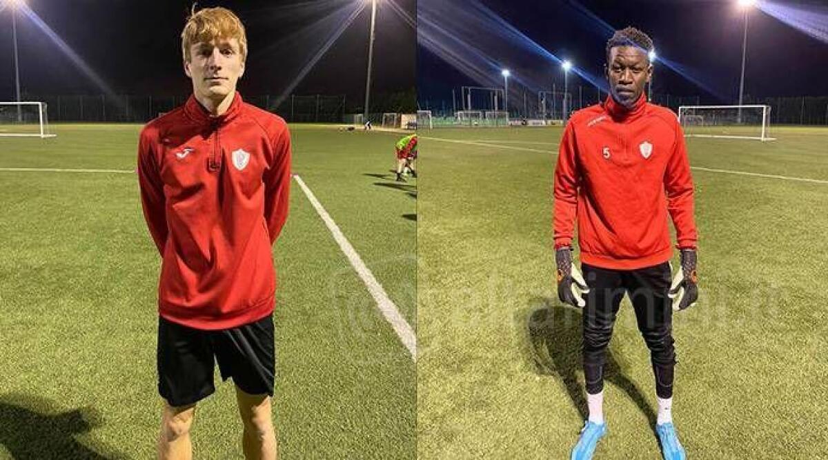 Calcio RSM, due rinforzi per il Murata: il portiere Gueye e il difensore Matteoni - Da sinistra Matteoni e Gueye