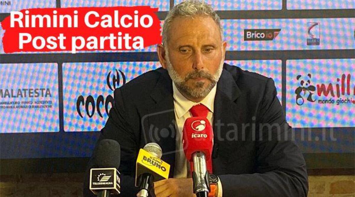 Calcio C, Rimini-Lucchese 1-1. Gaburro: 'Un tempo per uno, il pari &egrave; giusto e va accettato' - Gaburro