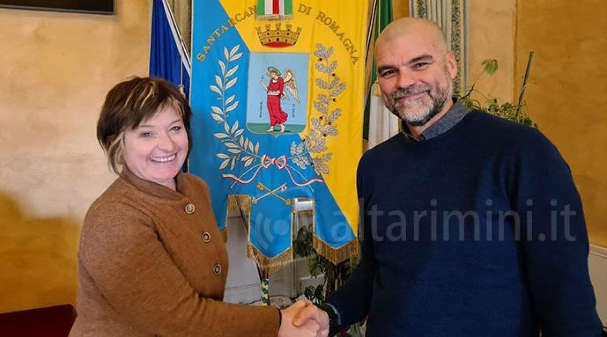 Santarcangelo per lo Sport: coach Franco Foschi &egrave; il nuovo presidente della Consulta - L'assessora Garattoni e Franco Foschi
