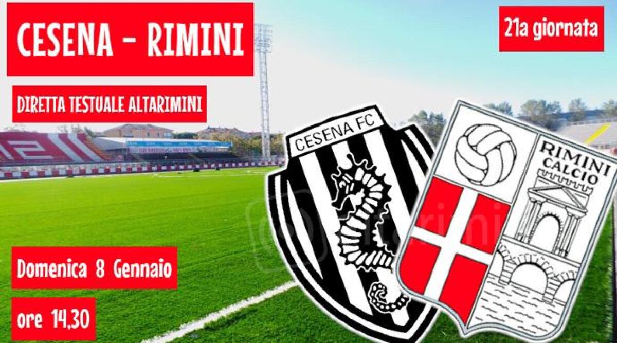 DIRETTA TESTUALE Calcio C Cesena - Rimini 1-0 (finale) - 