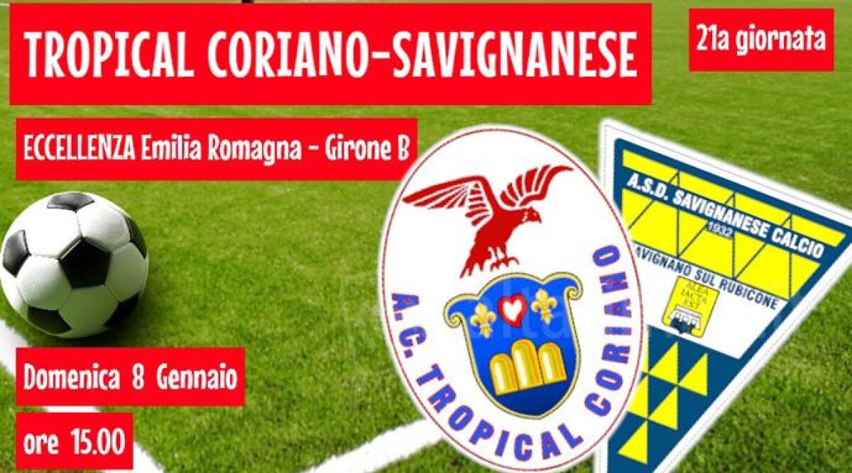 Calcio Eccellenza: Tropical Coriano, con la Savignanese finisce 1-1 -