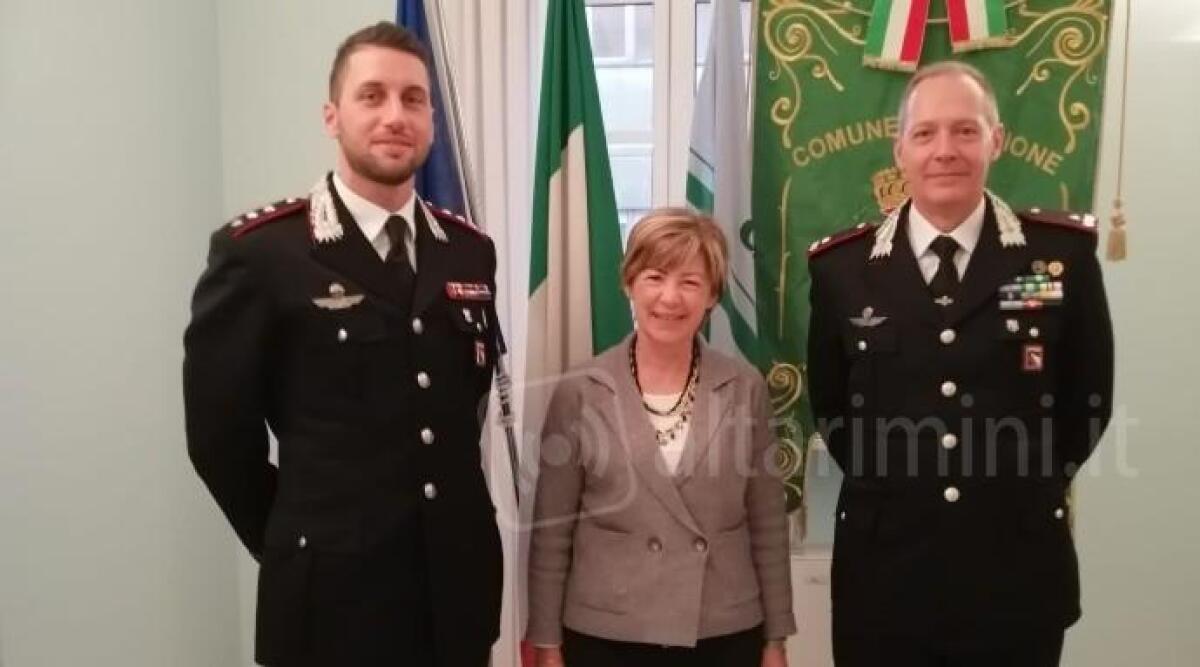 Visita del Comandante dei Carabinieri della Regione a Riccione - Capitano Colombari