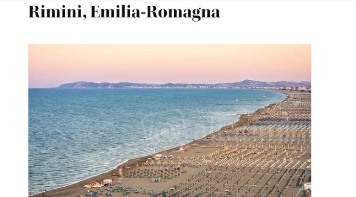 Spiagge d'Italia: il magazine americano premia Rimini tra le imperdibili - da "Travel + Leisure"