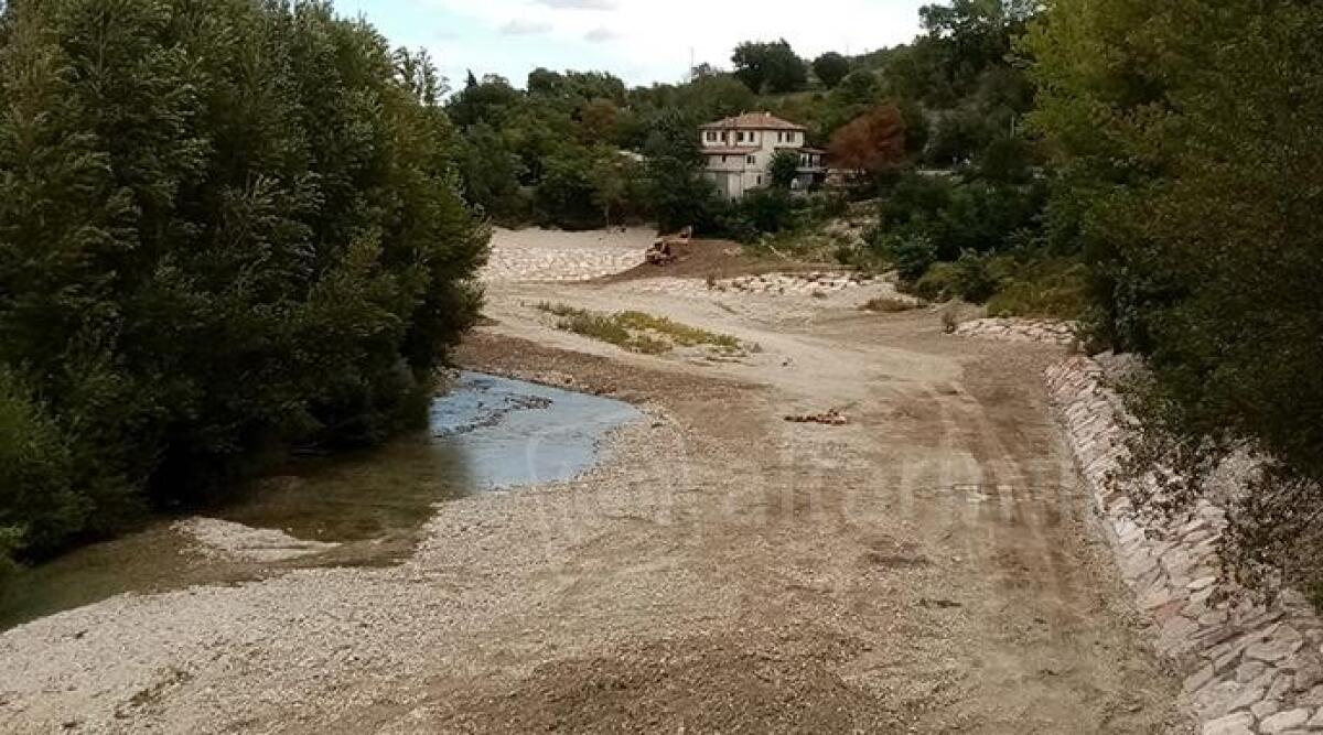 Fiume Marecchia più sicuro: difese delle sponde e nuovi pignoni in pietra - Fiume Marecchia post intervento a Ponte S.Maria Maddalena