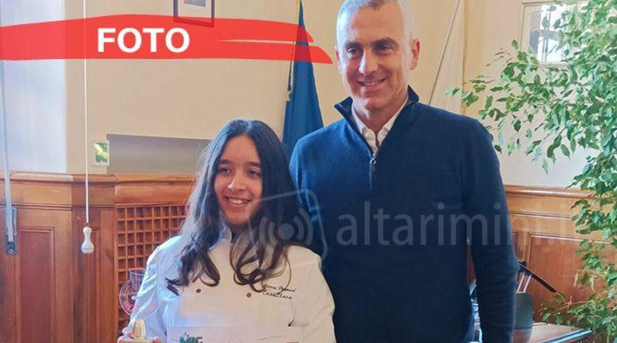 Studentessa riminese maga del gelato: i complimenti del sindaco - Laura con il Sindaco di Rimini - nella gallery la partecipazione alla Fiera del gelato