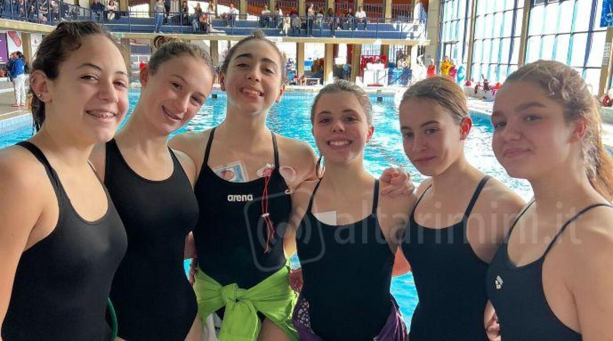 Nuoto artistico, le atlete riccionesi bronzo nel 'duo femminile' - Le atlete riccionesi