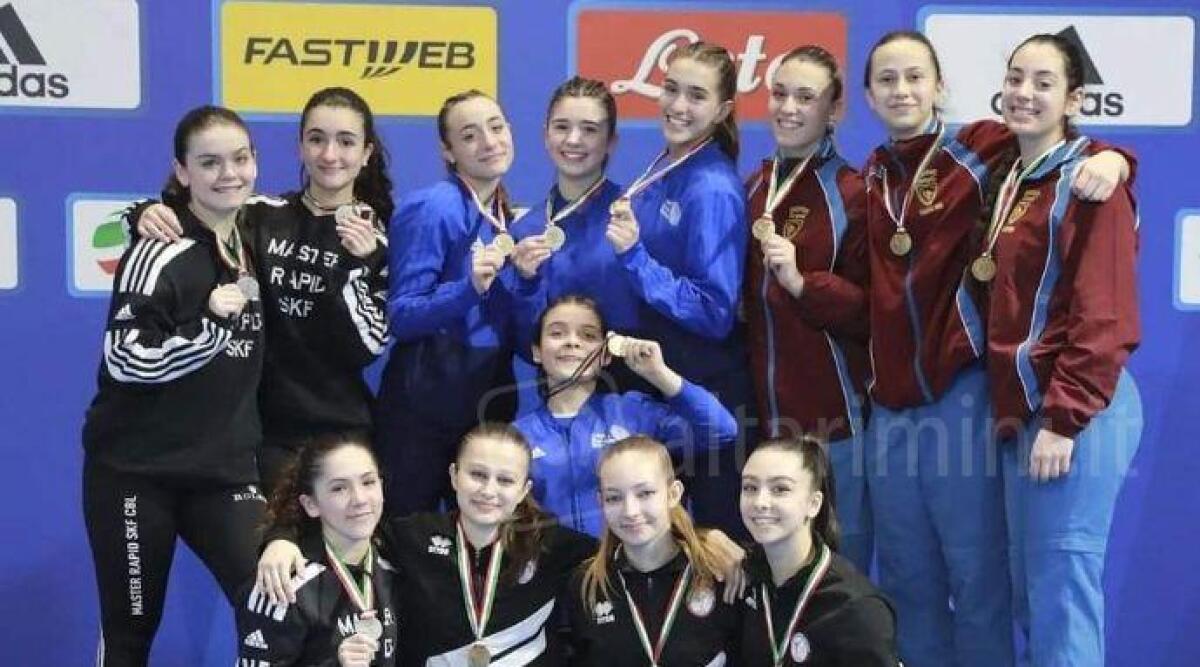 Karate, Riccione conquista il titolo italiano Fijlkam di Kata a squadre - Alcune delle atlete vincitrici