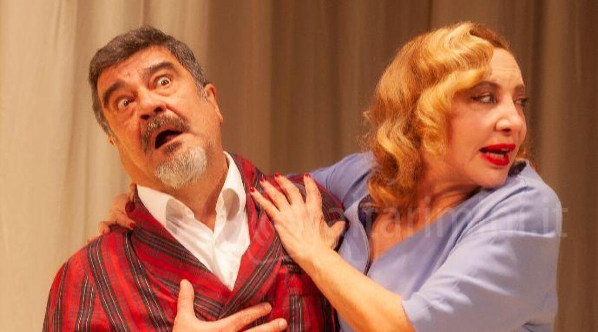 Francesco Pannofino al Teatro Galli di Rimini con 'Mine vaganti' - Francesco Pannofino e Iaia Forte - foto di Romolo Eucalitto