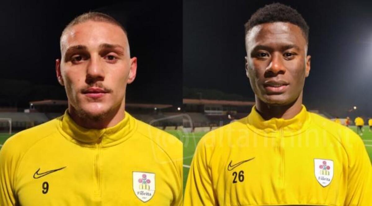 Calcio RSM, il mercato de La Fiorita si chiude con altri tre arrivi. Murata: ecco Rosti. - Da sinistra Raffaele Russo e Laye Signate