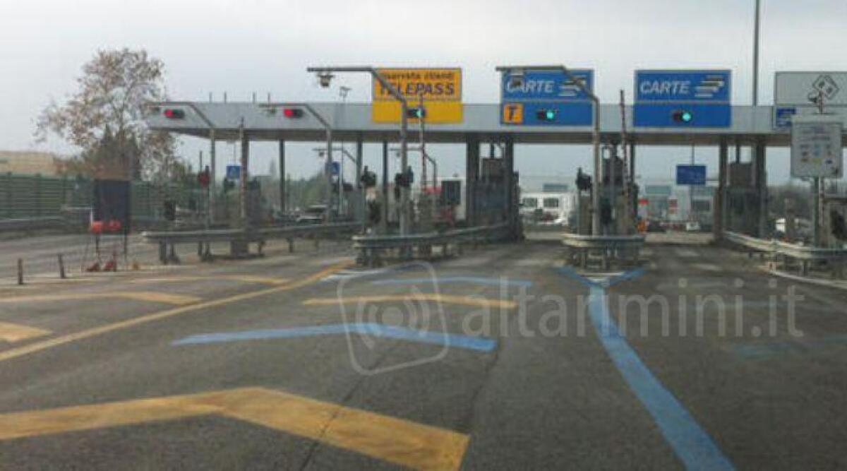 A14 chiuso per una notte il casello di Cattolica - Immagine di repertorio