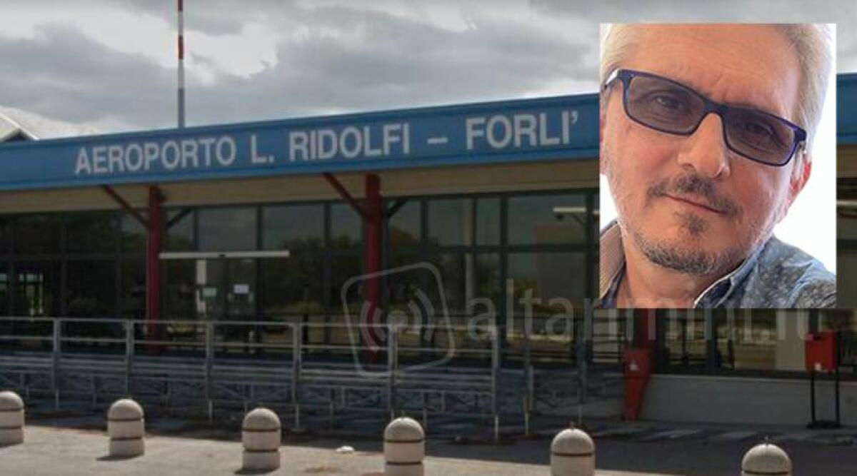 Aeroporto Forl&igrave;, il riminese Marco Valeriani &egrave; il nuovo responsabile stampa - Nel riquadro Marco Valeriani