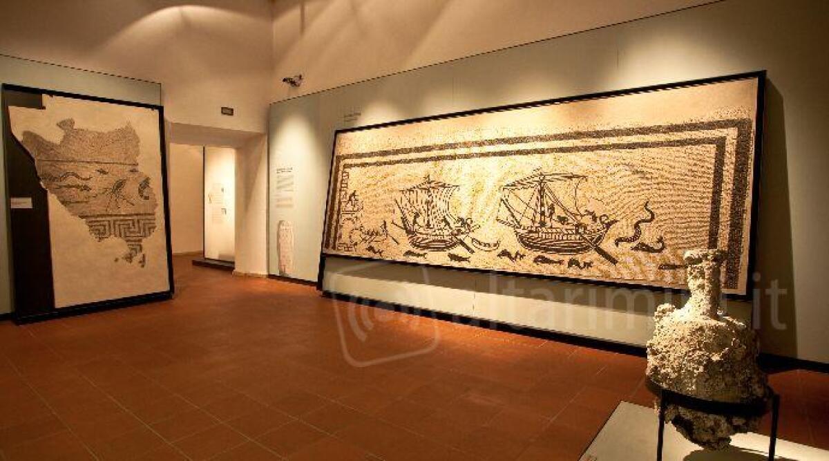 Lavori al Museo della Citt&agrave;, le zone fuori cantiere visitabili con biglietto ridotto - Museo Archeologico - Mosaico delle barche