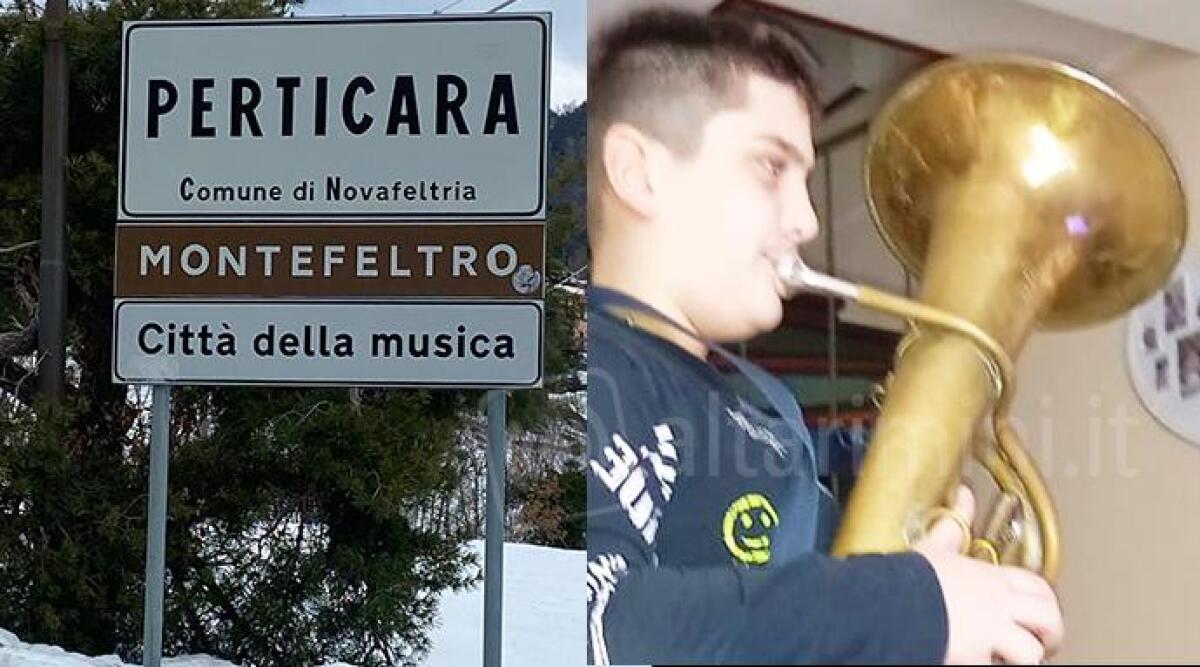 Un paese di musicisti, a Perticara si cresce tra flauti e tromboni - Uno dei giovani allievi della scuola di musica