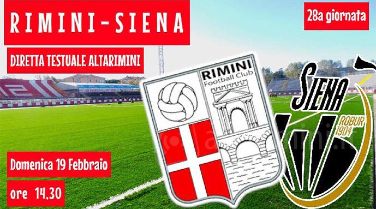 DIRETTA TESTUALE Calcio C Rimini - Siena 0-0 (finale) - 