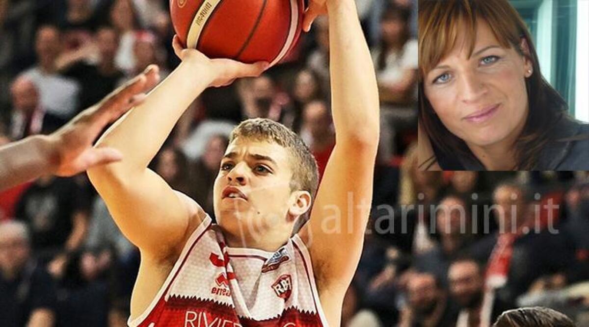 Elia Morandotti segna 57 punti in una partita di basket dopo la perdita della madre - Elia Morandotti (ph Facebook Rinascita Basket - Nicola De Luigi). Nel riquadro la madre Maura Sambuchi
