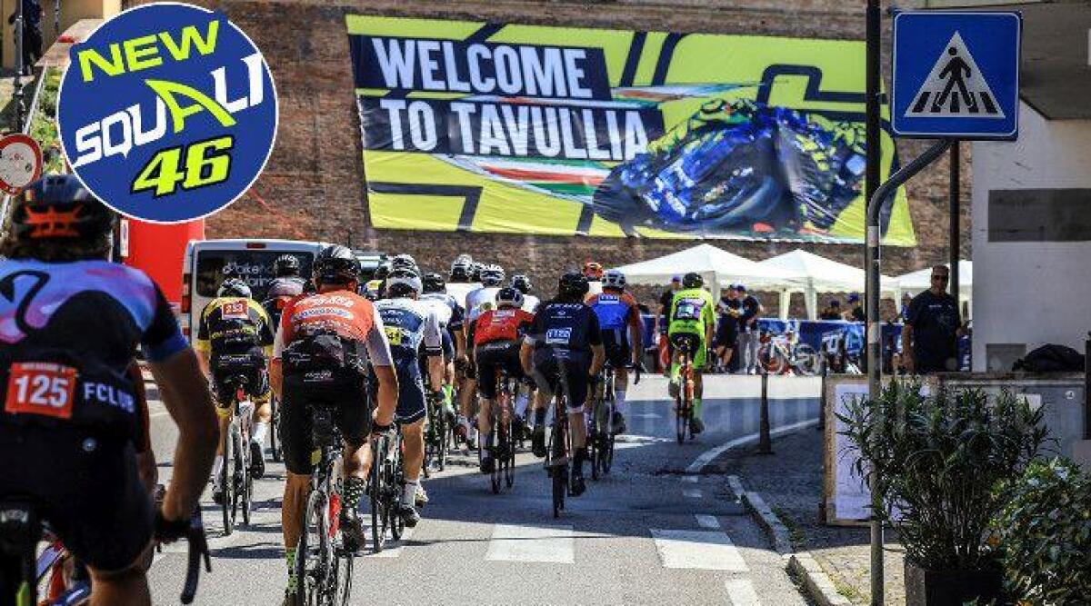 Ciclismo, in onore a Vale Rossi e all’incantevole borgo di Tavullia nasce il percorso 'Squali 46' -