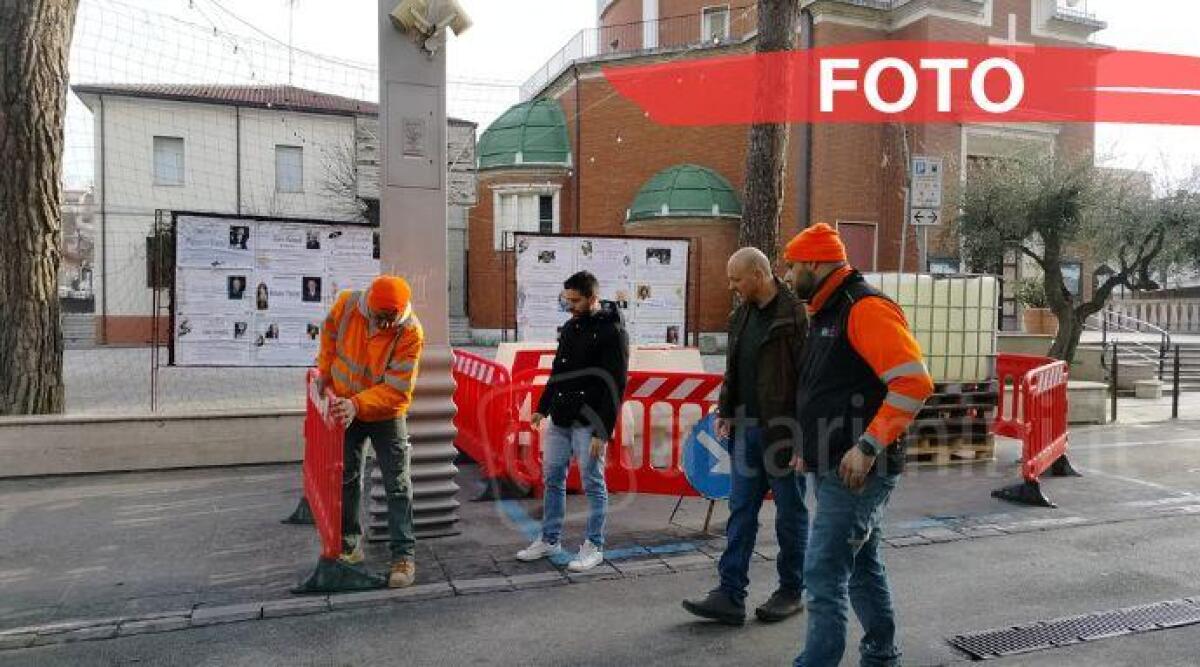 Riccione, nell'uovo di Pasqua il restyling di viale Dante: quasi terminati i lavori - Nuova pavimentazione di viale Dante