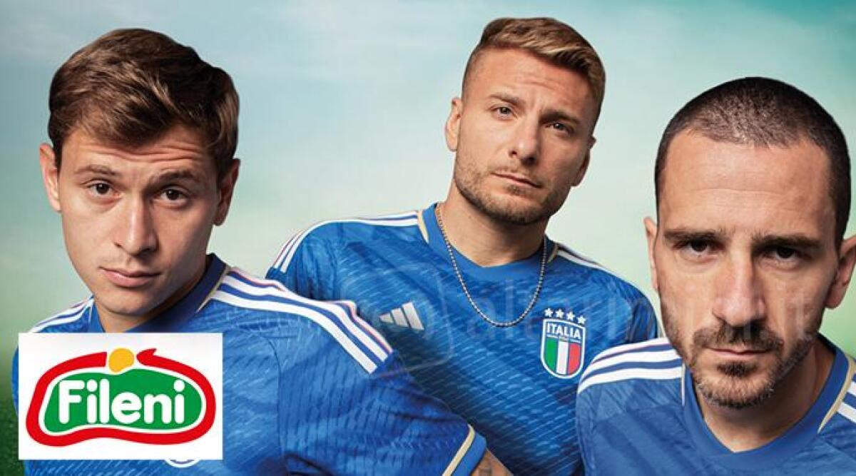 Fileni nuovo sponsor della Nazionale di calcio: è di nuovo polemica - Il gruppo Fileni nuovo sponsor della Nazionale italiana di calcio (da sn: Barella