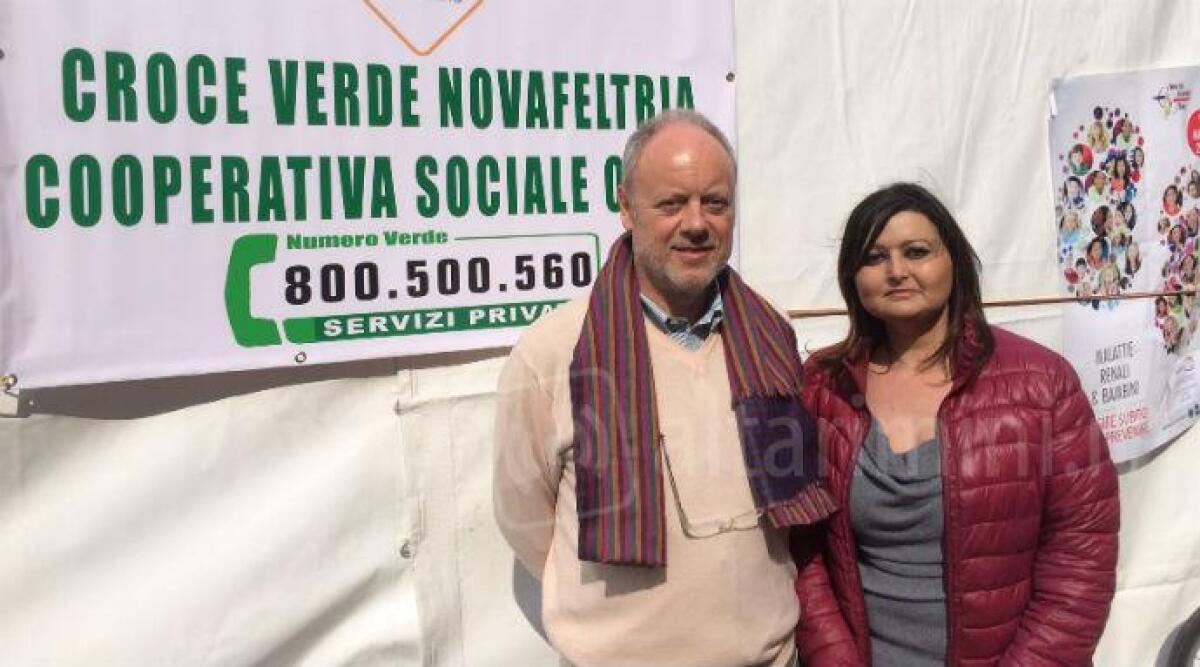 Tornano gli screening gratuiti per i reni e Novafeltria sorprende: 'Sempre tanta partecipazione' - Il primario Angelo Rigotti con Lia Blatti di Aned