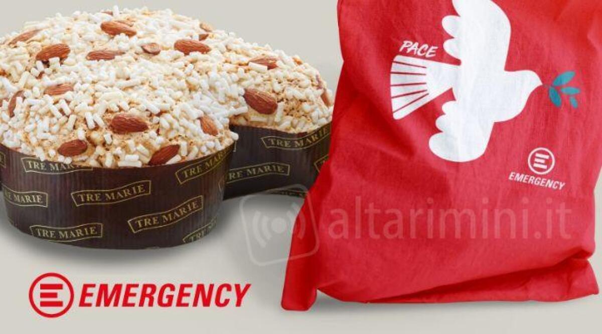 La colomba della Pace di Emergency vola alle Befane di Rimini - La colomba e la shopper di Emergency