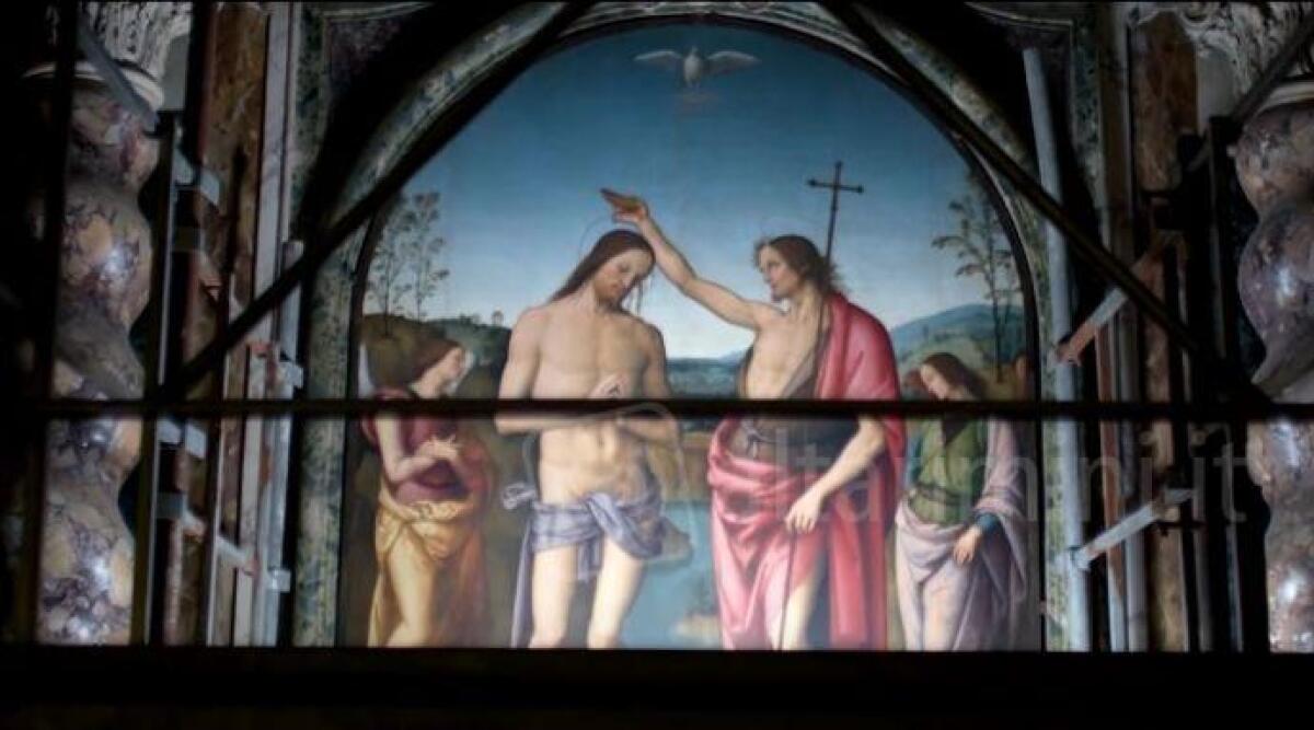 La grande Arte al Cinema: al Tiberio di Rimini 'Perugino' con Marco Bocci - Una scena del documentario