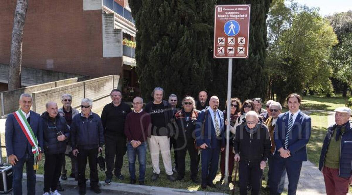 L'omaggio a Marco Magalotti, un riminese follemente innamorato della sua citt&agrave; - Alcuni momenti della cerimonia di intitolazione PH GALLINI