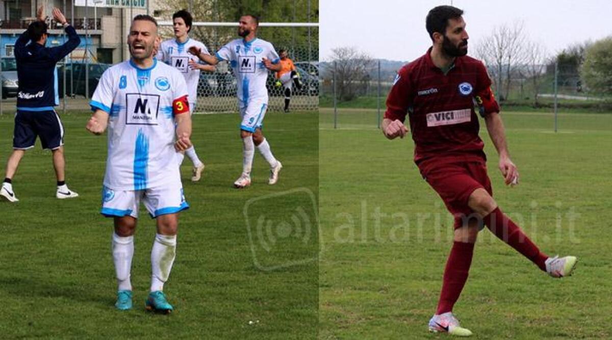 Calcio Prima, il Bellariva vede il traguardo. La spinta dei 'capitani' Rinaldi e Canini - Da sinistra Lorenzo Canini e Simone Rinaldi