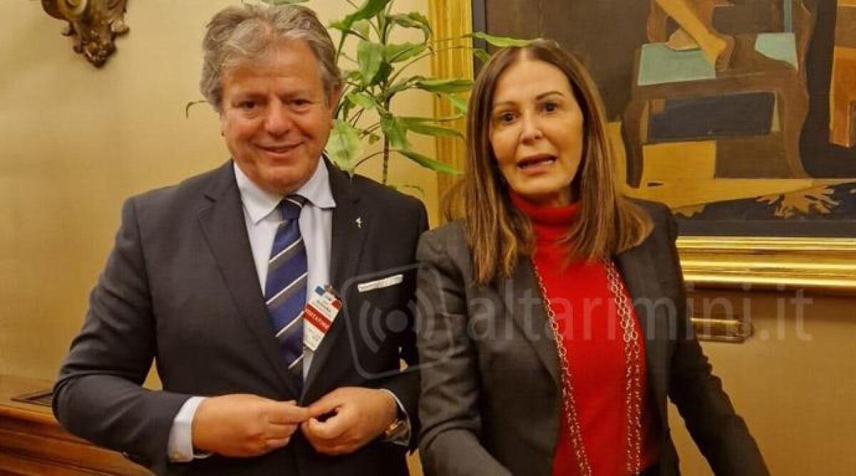 Silb a colloquio con il ministro Santanché. Discoteche chiedono diminuzione Iva - Gianni Indino e il ministro Santanché