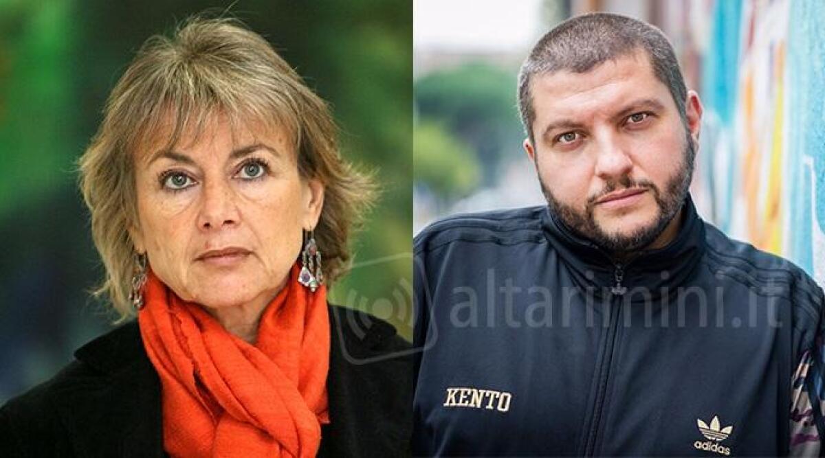 Santarcangelo, la Casa della Cultura festeggia il compleanno: tra gli ospiti Giuliana Sgrena e il rapper Kento - Da sinistra Giuliana Sgrena e il rapper Kento