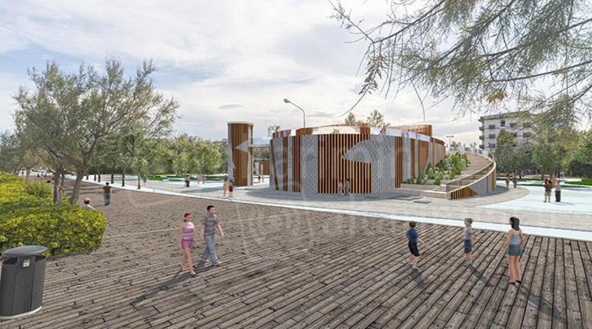 Rimini guarda al futuro: nuove opere idrauliche per la sicurezza e il risanamento ambientale - Rendering vasca bacino Colonnella