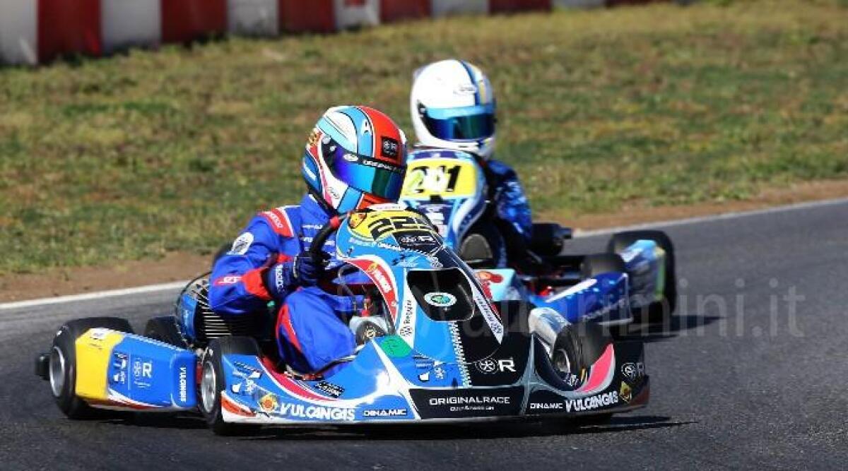 Kart, secondo posto di Cheli nell’Easykart 100 - Lorenzo Cheli in azione