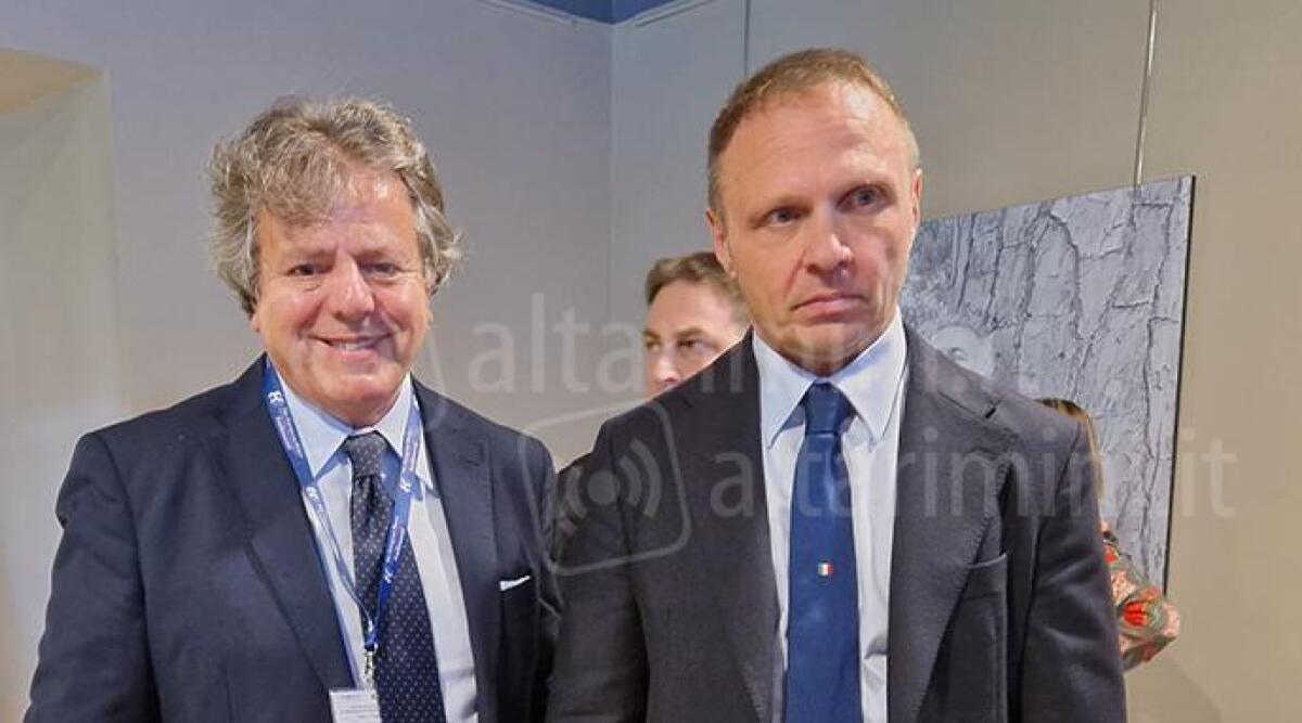 Agricoltura e danni da maltempo, Lollobrigida: 'Romagna al centro dell'attenzione delle istituzioni' - Gianni Indino (Caar) e il Ministro dell'Agricoltura Francesco Lollobrigida