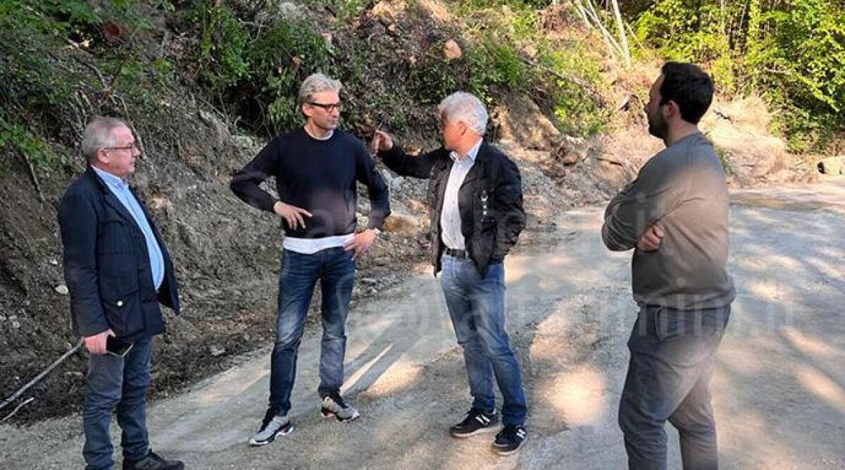 Frane e smottamenti, l'on. Gnassi in Valmarecchia: 'Serviranno aiuti e risorse. Ci saranno' - L'On. Andrea Gnassi in visita nei territori di Sant'Agata Feltria