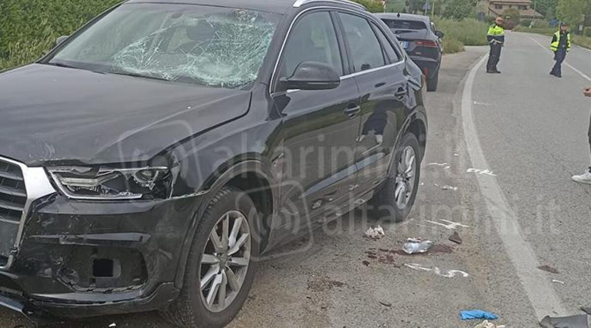 Scontro auto moto a Coriano: ferito il conducente della moto - Il luogo dell'incidente