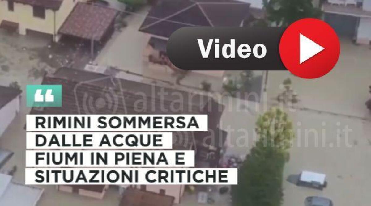 Allagamenti e fiumi in piena: Rimini colpita da piogge incessanti - La citt&agrave; lotta contro le piogge